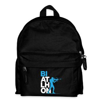 Biathlon Biathlet - Kinder Rucksack - Schwarz - Vorne