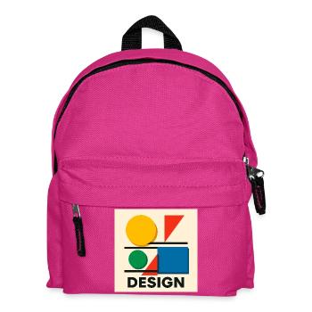 Geometry Bauhaus Colorful Composition - Kids' Backpack - fuchsia - Front