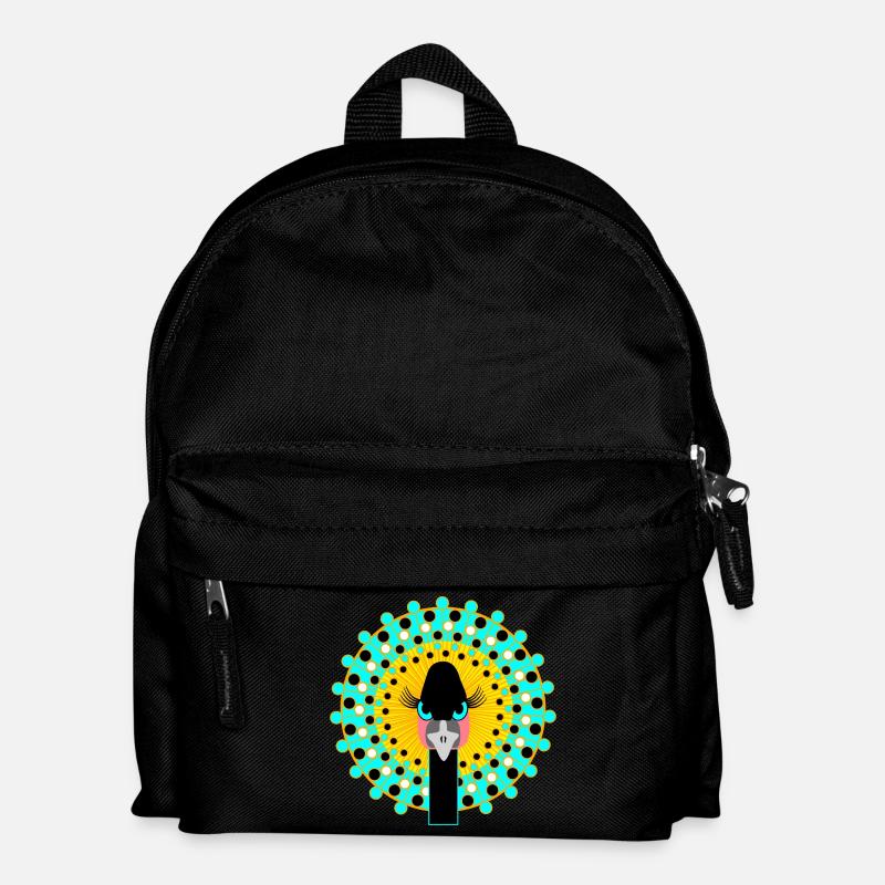Vogel-Mädchen-Power - Kinder Rucksack - Schwarz