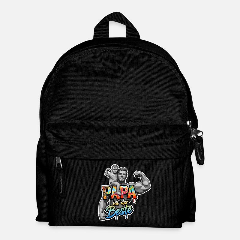 DAD IS THE BEST - Kids' Backpack - black