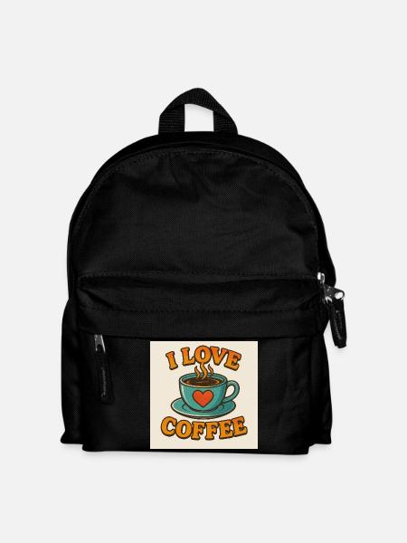 Coffee Love Cup - Kids' Backpack - black