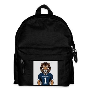 Tiger Mascot Jersey Print - Kids' Backpack - black - Front
