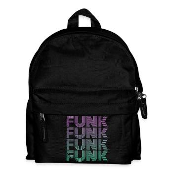 Funk Vintage - Kinder Rucksack - Schwarz - Vorne
