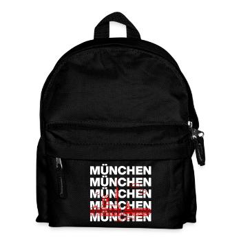 MÜNCHEN SKYLINE STACK – MIA SAN MUNICH - Kinder Rucksack - Schwarz - Vorne