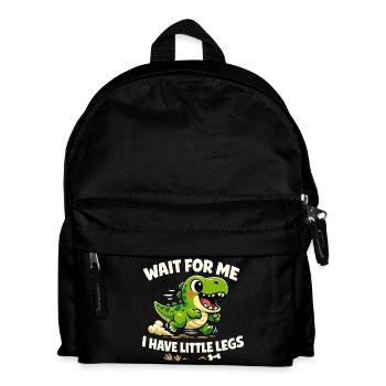 Attends-moi - j’ai des jambes courtes et drôles - Sac à dos Enfant - noir - Devant