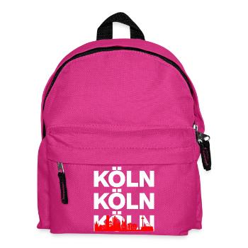 SKYLINE DE COLOGNE – FIERTÉ DE CATHEDRAL CITY ! KÖLLE MING HÄTZ - Sac à dos Enfant - fuchsia - Devant