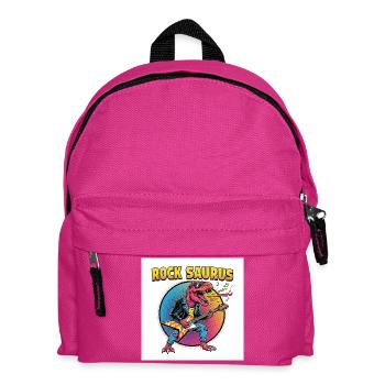 Rock Saurus Guitar Hero - Kids' Backpack - fuchsia - Front