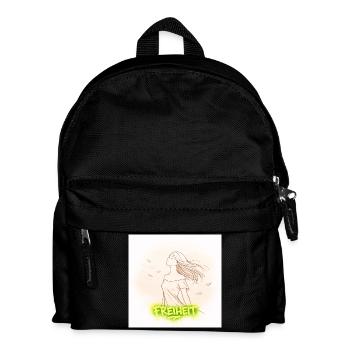 Freedom in the wind - Kids' Backpack - black - Front