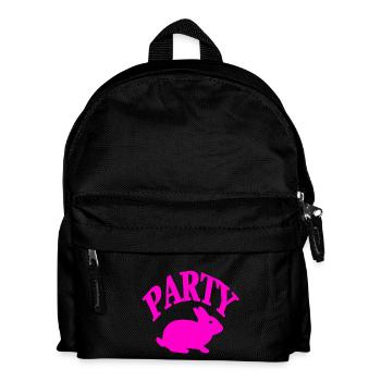 Party - Kinder Rucksack - Schwarz - Vorne