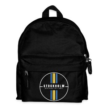 Stockholm Koordinaten - Kinder Rucksack - Schwarz - Vorne