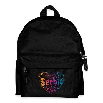 Serbia - Kids' Backpack - black - Front