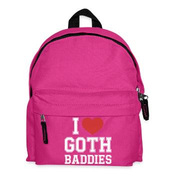 I Love Goth Baddies - Kids' Backpack - fuchsia - Front