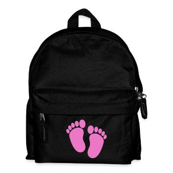 Baby feet - Kids' Backpack - black - Front