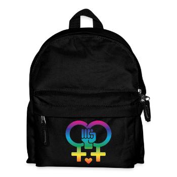 Women's rights, women's power - Kids' Backpack - black - Front
