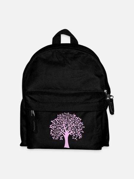 Icon Lila-Jumbo-Baum-Print-Silhouette - Kinder Rucksack - Schwarz