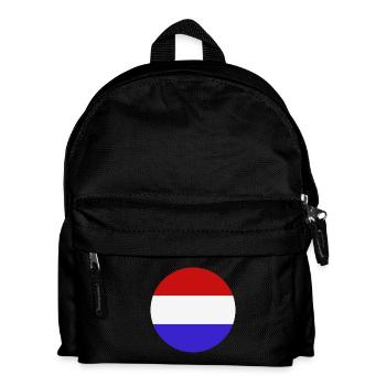 Drapeau rond des Pays-Bas - Sac à dos Enfant - noir - Devant