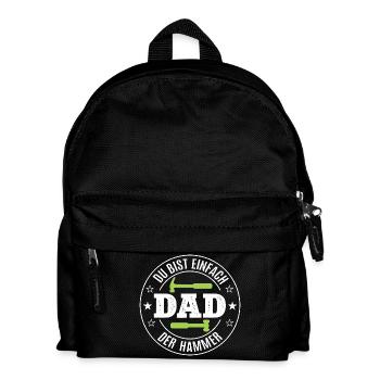 Dad Best Dad Father Father's Day Birthday Daddy - Kids' Backpack - black - Front