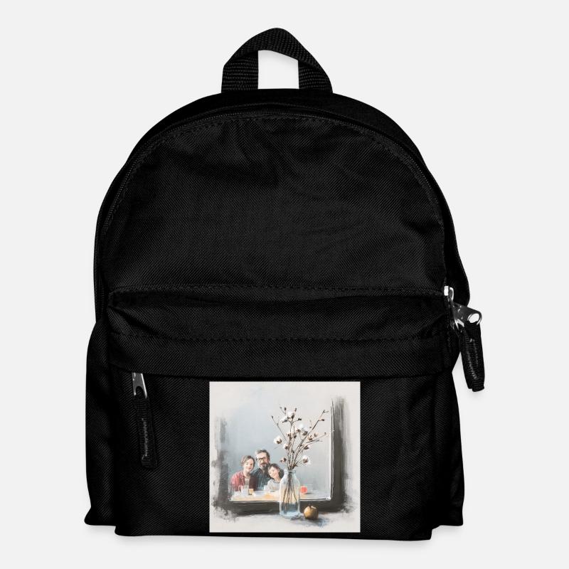 Family breakfast - Kids' Backpack - black