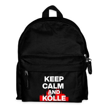 KEEP CALM AND KÖLLE! COLOGNE LOVE KÖLSCH LOVER white - Kids' Backpack - black - Front
