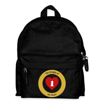 Your knight: the one who jumped over every hurdle - Kids' Backpack - black - Front