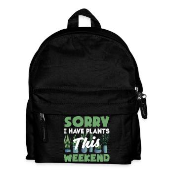 Plant Lover Plants This Weekend - Kids' Backpack - black - Front
