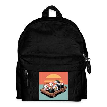 Sushi - Kinder Rucksack - Schwarz - Vorne