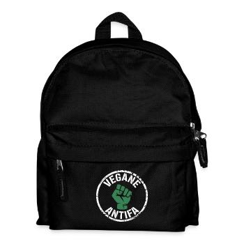Vegan Antifa - Contre la droite - Sac à dos Enfant - noir - Devant