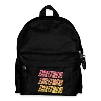 Drums Drums Drums - Kids' Backpack - black - Front