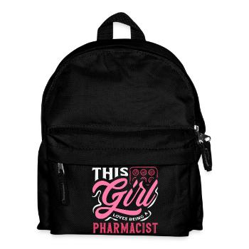 Dieses Mädchen Liebt Es, Eine Apothekerin Zu Sein - Kinder Rucksack - Schwarz - Vorne
