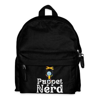 Puppet Nerd Marionette - Kids' Backpack - black - Front