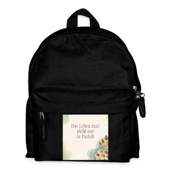La vie ne se contente pas de peindre aux pastels - Sac à dos Enfant - noir - Devant