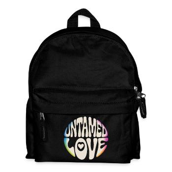 Untamed Love Retro Lettering - Kids' Backpack - black - Front