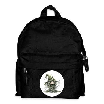 Forest fairy goblin in the leaf forest - Kids' Backpack - black - Front