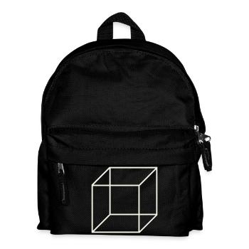 Cube de fil géométrique - Sac à dos Enfant - noir - Devant