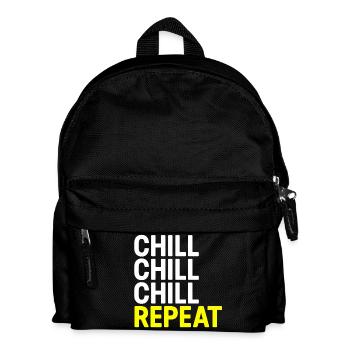 Chill Chill Chill Repeat - Kids' Backpack - black - Front