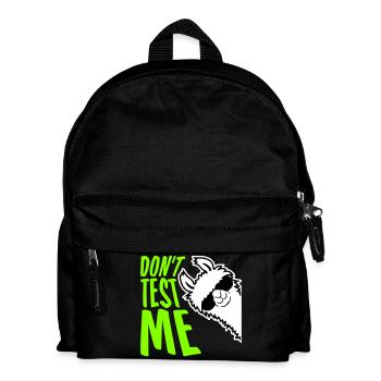 Ne me teste pas Lama Citation drôle coquine Logo - Sac à dos Enfant - noir - Devant