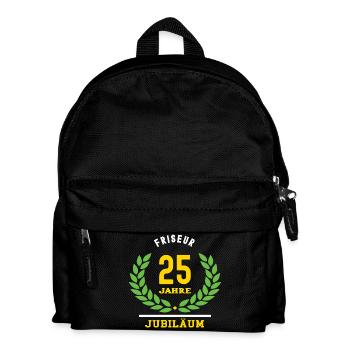 25e ans anniversaire du salon de coiffure - Sac à dos Enfant - noir - Devant