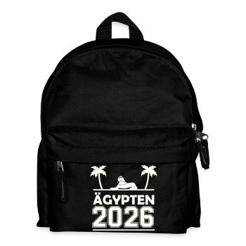 Ägypten 2026 Silhouette - Kinder Rucksack - Schwarz - Vorne