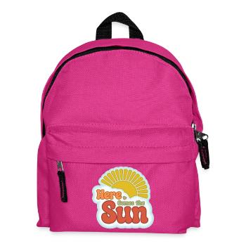 Here Comes the Sun – rétro des années 60 - Sac à dos Enfant - fuchsia - Devant