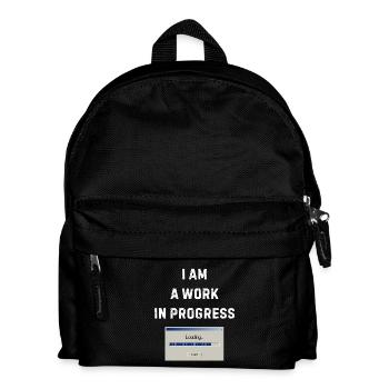 Work in progress – Loading bar - Kids' Backpack - black - Front