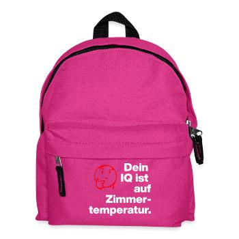 TON QI EST À TEMPÉRATURE AMBIANTE. SARCASME ESPIÈGLE - Sac à dos Enfant - fuchsia - Devant