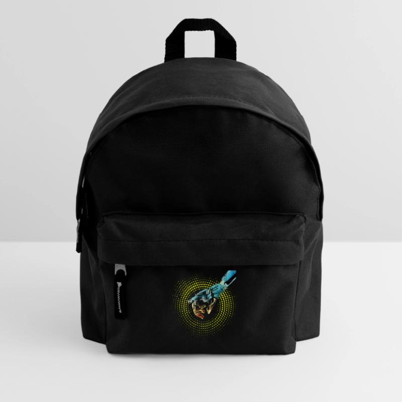 computer hand roboter KI digital cyborg code pc  Kinder Rucksack
