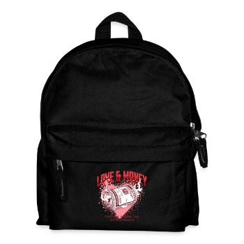 Amour et Argent enflammés - Sac à dos Enfant - noir - Devant