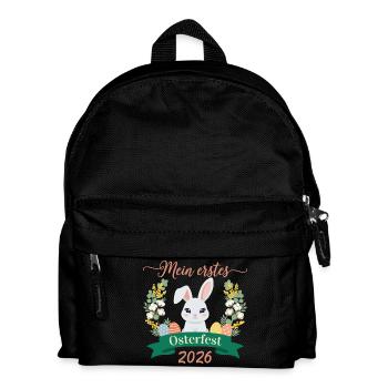 Mein erstes Osterfest 2026 – Süßer Osterhase - Kinder Rucksack - Schwarz - Vorne