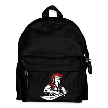 Spartan Warrior Sword Bust Spartan Mascot - Kids' Backpack - black - Front