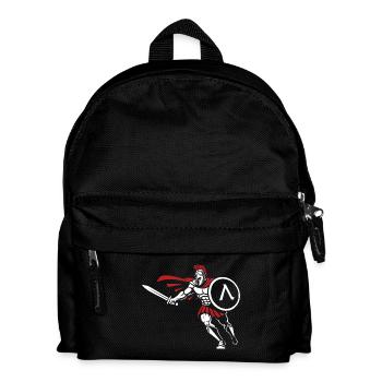 Spartan Attack Sword Shield Spartan Mascot - Kids' Backpack - black - Front