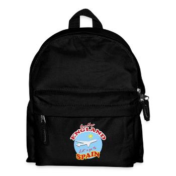 Spain Bound: Goodbye England - Kids' Backpack - black - Front