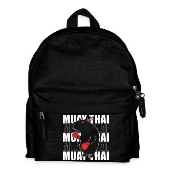 Thai boxing Kickboxer Kickboxing Muay thai - Kinder Rucksack - Schwarz - Vorne