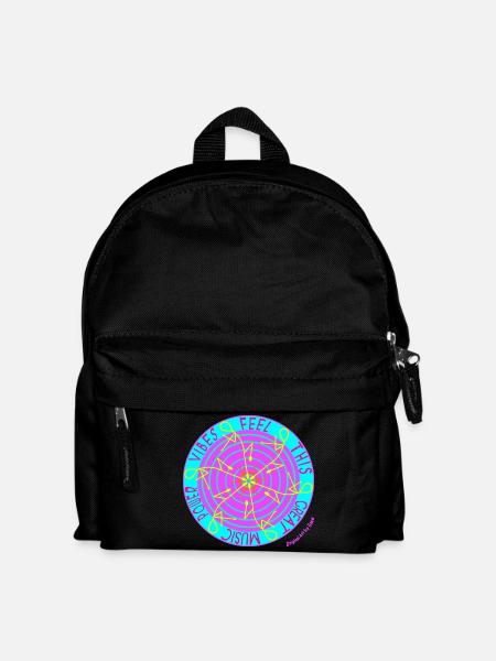 Music Vibes -Retro Vinyl Dance - Kinder Rucksack - Schwarz