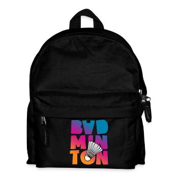 Badminton - Kinder Rucksack - Schwarz - Vorne
